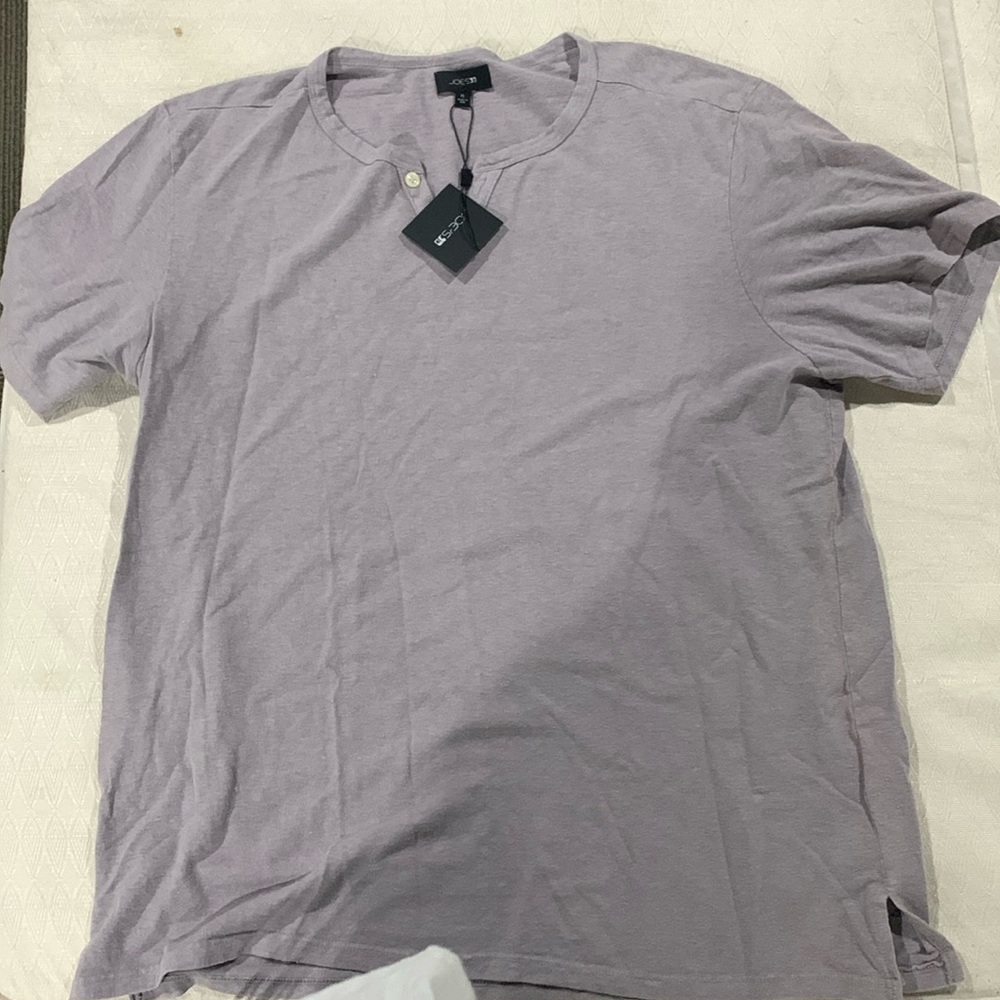 Joe’s nwt men’s xl purple t shirt with buttons